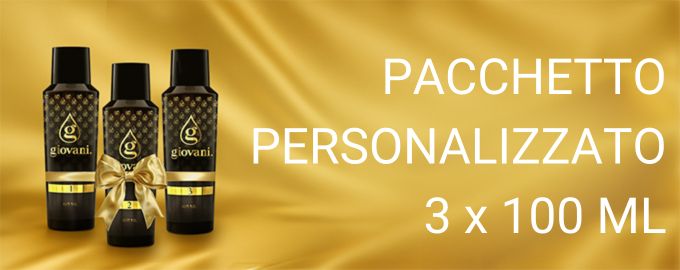 Pacchetto personalizzato 3 x 100 ml