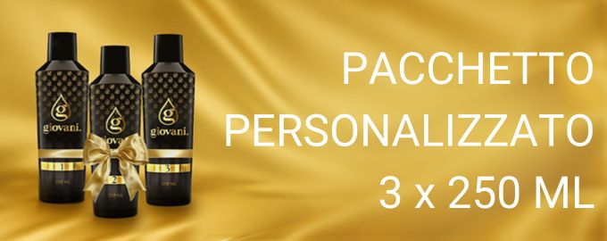 Pacchetto personalizzato 3 x 250 ml
