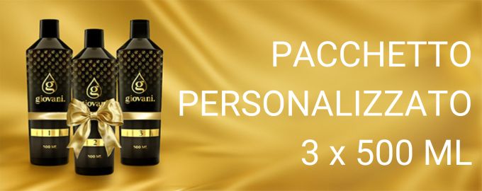 Pacchetto personalizzato 3 x 500 ml